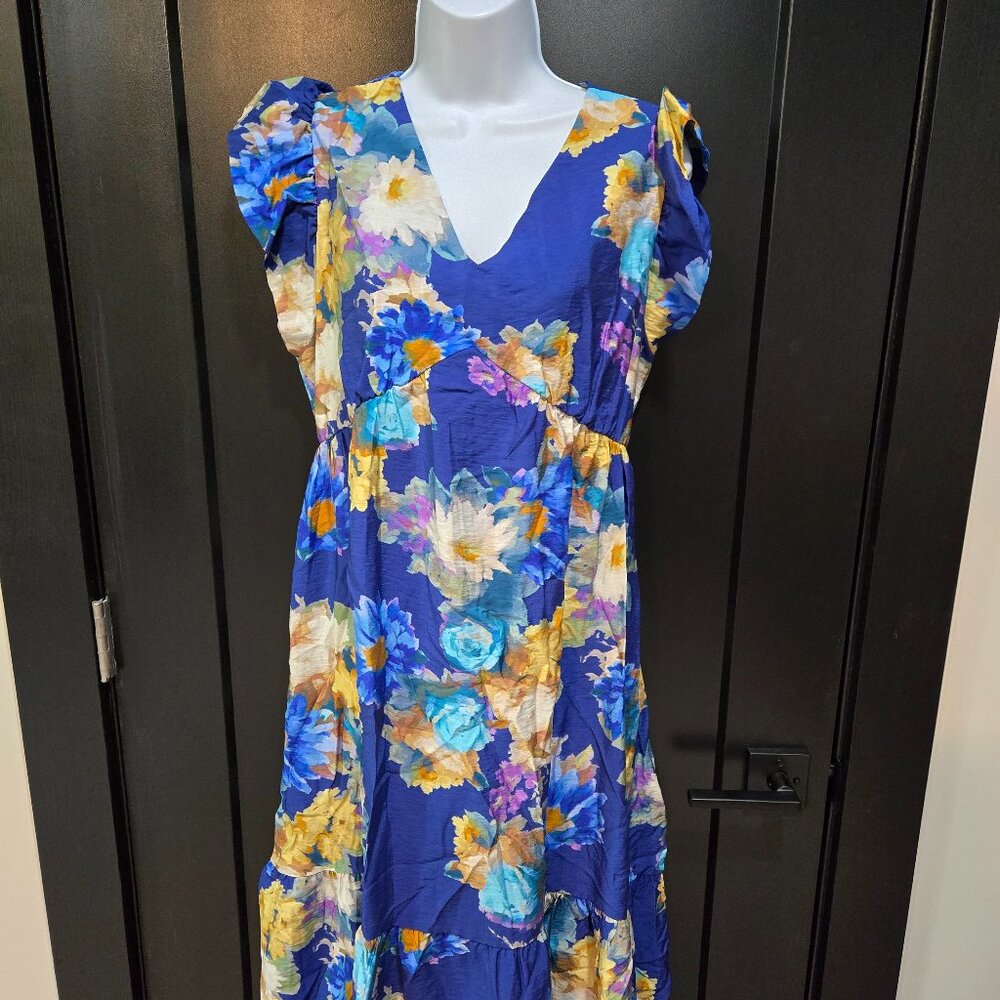 Betsey's Boutique Shop Floral Dress Sz L